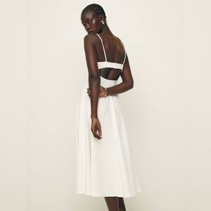 Reformation Serene Knit Dress Ivory - Size M